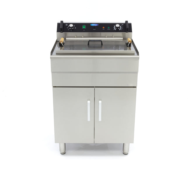 Deep Fryer - 35L - 1 Basket - with Drain Tap - 400V