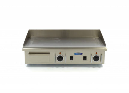 Plancha - Lisse - 73 cm - avec bac d'égouttage - 400 V