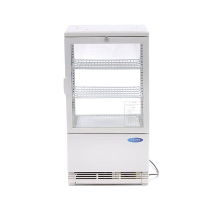 Lodówka ekspozycyjna - 58L - 43cm - Biała