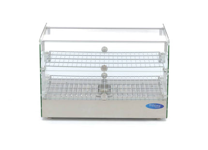Podgrzewany ekspozytor na żywność - 50 l - 55 cm - 2 półki