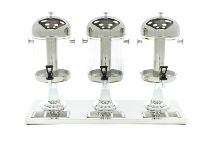 Distributeur de boissons - 3 x 8L - Tube de refroidissement central - Fonctionne sans électricité