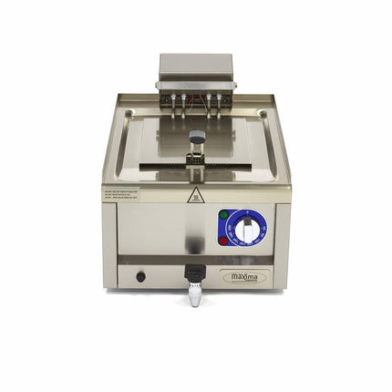 Fritteuse – 10 l – 1 Korb – mit Ablasshahn – 400 V