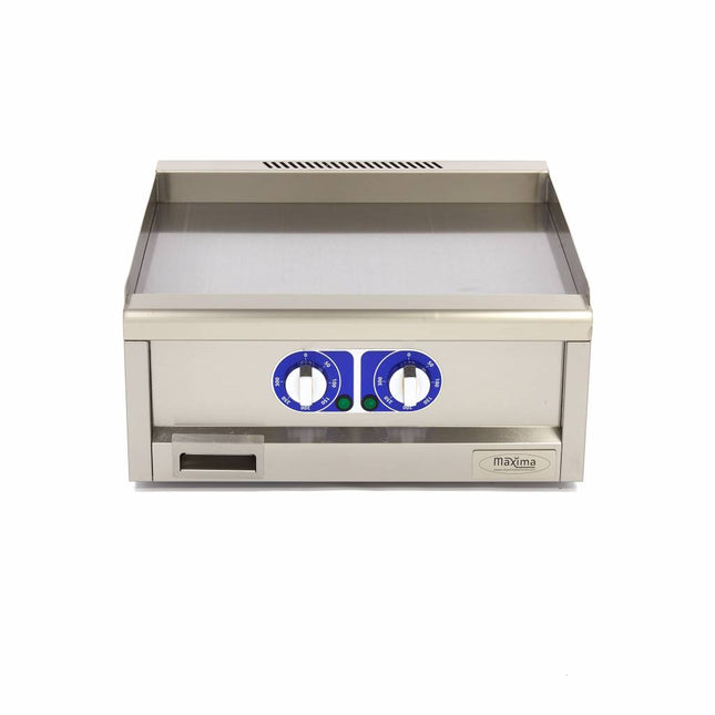 Commercial Grade Griddle - Smooth - Double Unit - 60cm Deep - Electric - 400V