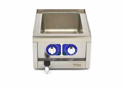Bain Marie - Meuble Simple - 60 cm - avec Robinet de Vidange - Électrique