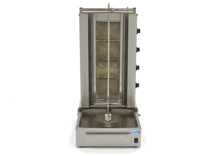 Kebab Grill - 4 Burners - 70kg Meat - Gas