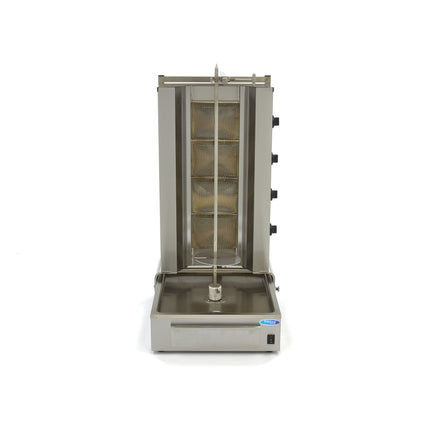 Kebab-Grill – 4 Brenner – 70 kg Fleisch – Gas