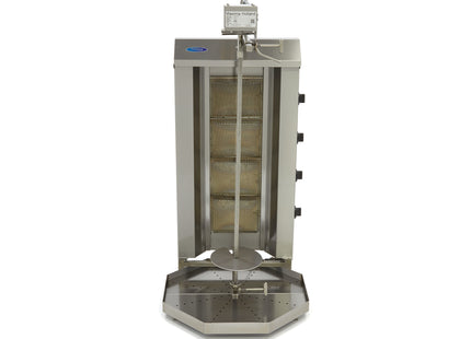 Kebab Grill - 4 Burners - 50kg Meat - Gas
