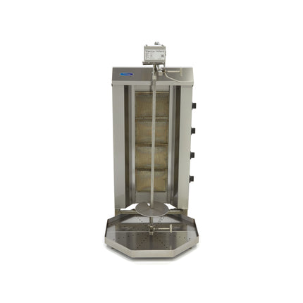 Kebab-Grill – 4 Brenner – 50 kg Fleisch – Gas