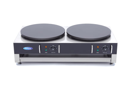 Crepe Maker - Double Crepes - 2 x 40cm - incl Batter Spreader