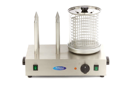 Hot Dog Warmer - Ø20 x 24cm - Vaatwasmachinebestendig - met 4 Spikes