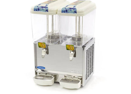 Distributeur de boissons - 2 x 18 L - Électrique - avec mécanisme d'agitation