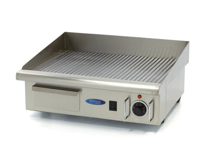 Griddle - Grooved - 55cm - incl Drip tray