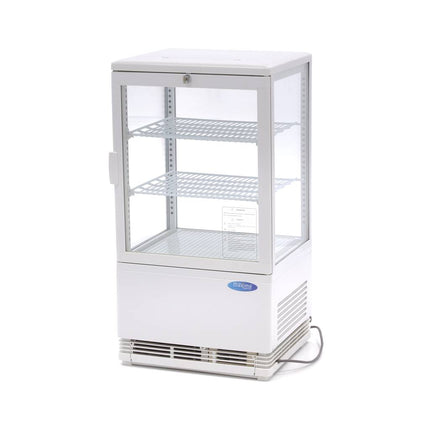 Lodówka ekspozycyjna - 58L - 43cm - Biała