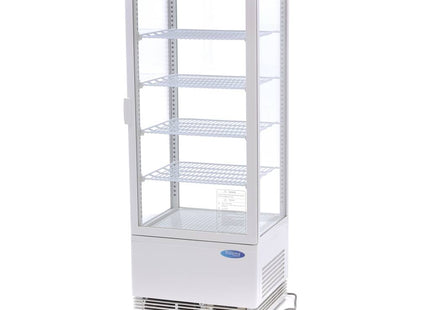 Vitrine Réfrigérateur - 98L - 43cm - Blanc