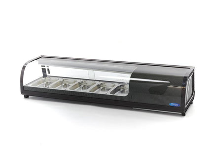 Ekspozytor do sushi i tapas - 52 l - w tym 5 x 1/3 GN - Blat