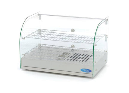 Podgrzewany ekspozytor na żywność - 45 l - 55 cm - 2 półki