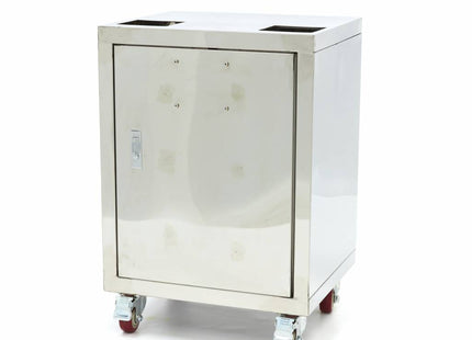 Chariot pour presse-agrumes orange - Compact - avec seau à déchets - sur roulettes