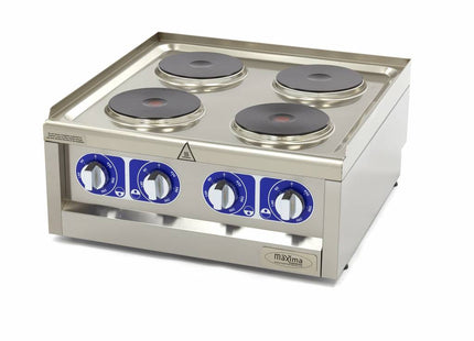 Commercial Grade Cooker - 4 Burners - Double Unit - 60cm Deep - 400V