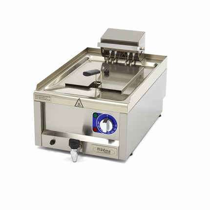 Fritteuse – 10 l – 1 Korb – mit Ablasshahn – 400 V