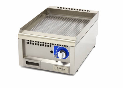 Commercial Grade Griddle - Grooved - Single Unit - 60cm Deep - Gas