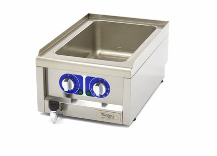 Bain Marie - Meuble Simple - 60 cm - avec Robinet de Vidange - Électrique