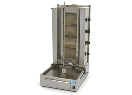 Kebab Grill - 4 Burners - 70kg Meat - Gas