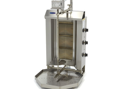 Kebab Grill - 3 Burners - 30kg Meat - Gas