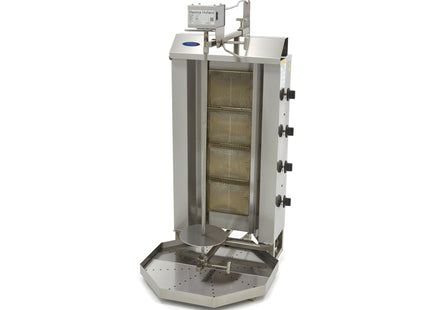 Kebab Grill - 4 Burners - 50kg Meat - Gas