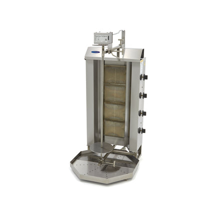 Kebab-Grill – 4 Brenner – 50 kg Fleisch – Gas