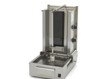 Kebab-Grill – 2 Brenner – 20 kg Fleisch – elektrisch