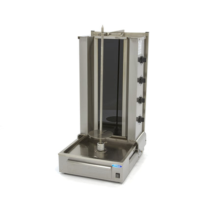 Kebab-Grill – 4 Brenner – 70 kg Fleisch – elektrisch