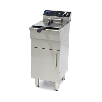 Fritteuse – 16 l – 1 Korb – mit Ablasshahn und Ständer – 400 V