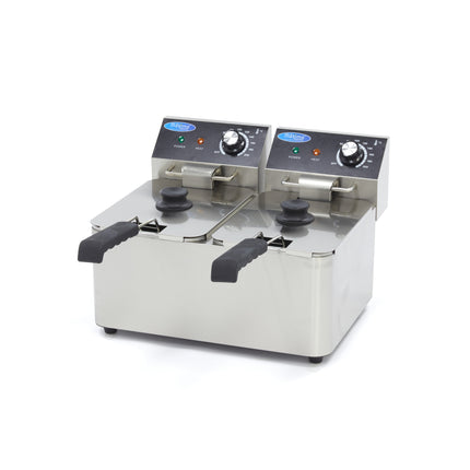 Friteuse - 2 x 4L - 2 Paniers - jusqu'à 1,5kg de Frites