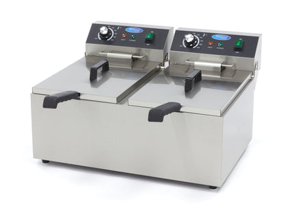 Deep Fryer - 2 x 11L - 2 Baskets - up to 2,8kg of Fries