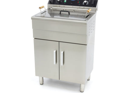 Deep Fryer - 30L - 1 Basket - with Drain Tap and Stand