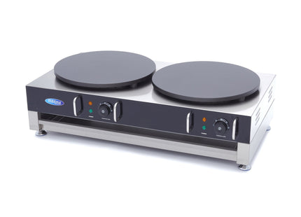 Crepe Maker - Double Crepes - 2 x 40cm - incl Batter Spreader
