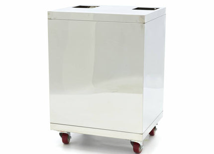 Chariot pour presse-agrumes orange - Compact - avec seau à déchets - sur roulettes