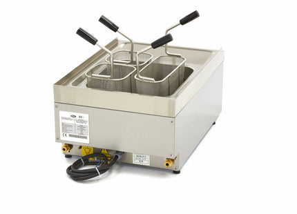 Pastakomfyr i kommersiell kvalitet - 15L - Enkel enhet - 60 cm dyp - Elektrisk