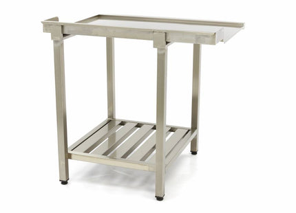 Oppvaskmaskinbord - 70 x 75 cm - Høyre - med bakplate og oppbevaringshylle