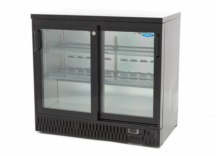 Drinks Fridge - 2 Sliding Doors - 4 Adjustable Shelves