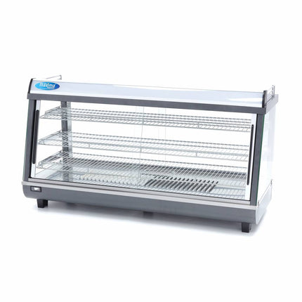 Uppvärmd matdisplay - 186L - 121,5cm - 3 hyllor