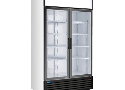 Displaykøler - 700L - 8 justerbare hylder
