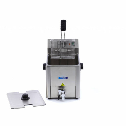 Deep Fryer - 8L - 1 Basket - with Drain Tap