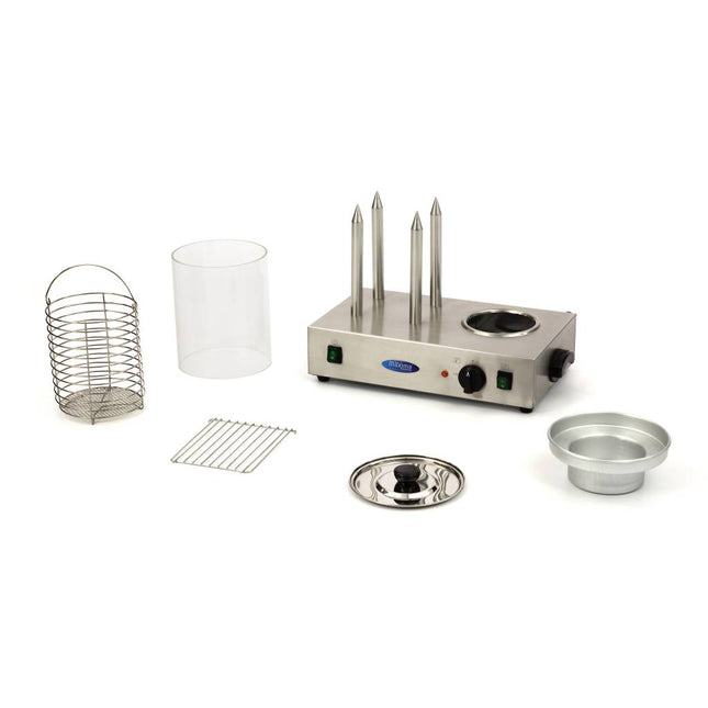 Hot Dog Warmer - Ø20 x 24cm - Dishwasher Safe - with 4 Spikes