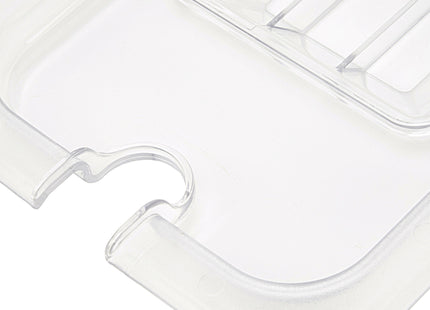 Gastronorm-Deckel – 1/6 GN – Polycarbonat – mit Aussparung