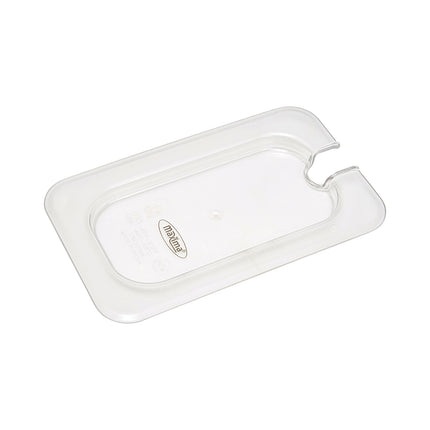 Couvercle Gastronorm - 1/9 GN - Polycarbonate - avec évidement