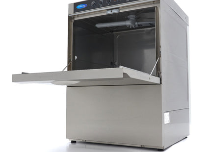 Undercounter Dishwasher - 50 x 50cm - with Drain, Rinse Aid and Soap Pumps - 400V