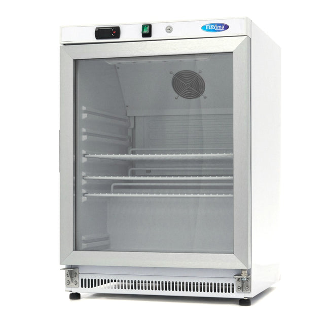 Lednice - 200L - Bílá - se skleněnými dvířky