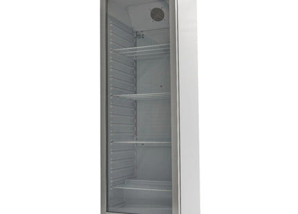 Kylskåp - 400L - Vit - med glas Dörr