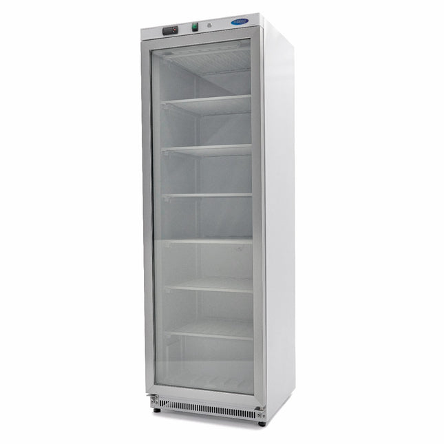 Mraznička - 400L - Bílá - se skleněnými dvířky